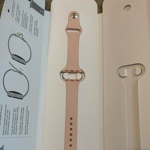 Baby pink rubber apple sport band for Apple Watch